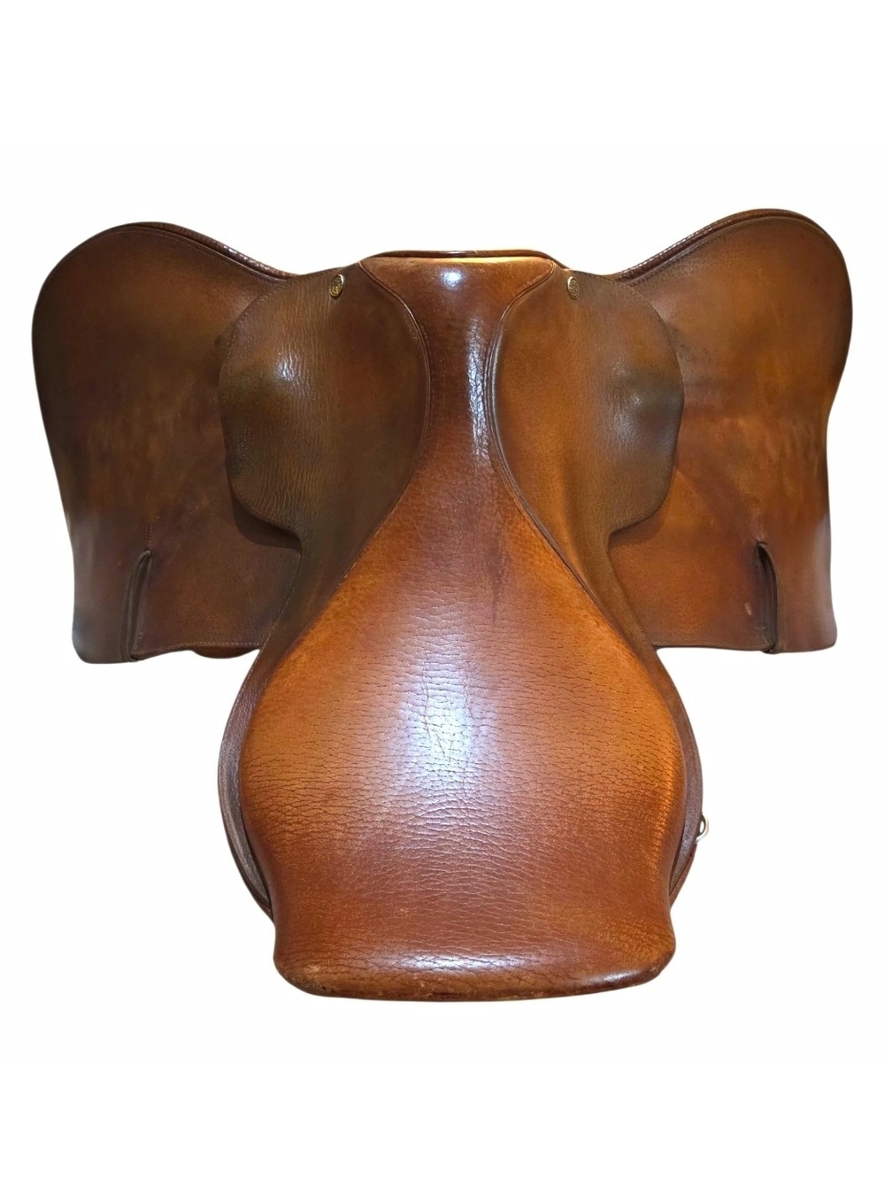 Crosby Miller's England Saddle Seat Brown Leather 17 Decor Prop